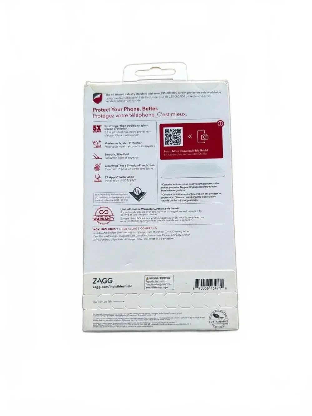 ZAGG InvisibleShield Glass Elite Screen Protector for iPhone 14 Pro 6.1